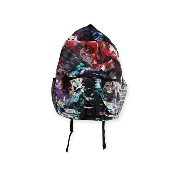 Demon Slayer Tanjiro Backpack Anime School Bag - Picture 1 of 4